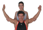 front view chest stretch