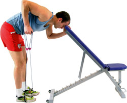 raise your elbow high - keeping your arm close to your side