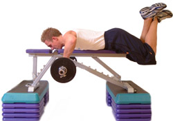 focus on squeezing your shoulder blades together