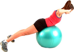 variations can be made by having your legs straight or by adding weights to your arms