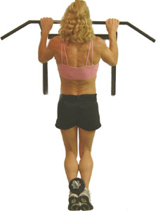 pull yourself up smoothly without bending your legs