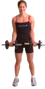 keep your elbows tucked into your side