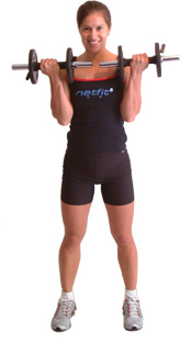 bring your hands towards your shoulder