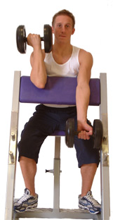 keep your tricep in contact throughout