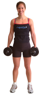 keep your shoulder pulled back