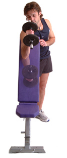 keep your palm facing inwards