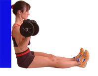 keep your head and back in contact throughout