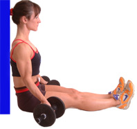 you will find that the weights will lower to the floor