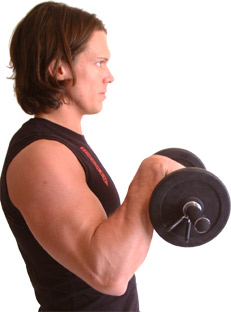 rotate your wrist in the final part of the lift