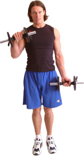 finish with palms facing down