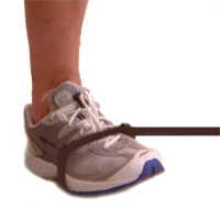 make sure the band is attached securely around your foot