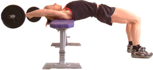 avoid letting the bar lower pass your head