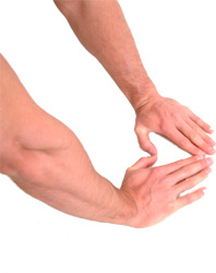 aim to keep your thumb and fingers touching