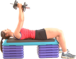 aim to keep your arms slightly bent