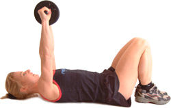 keep your feet close to your buttocks - to avoid arching the back