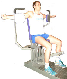 keep your biceps pushed against the pads