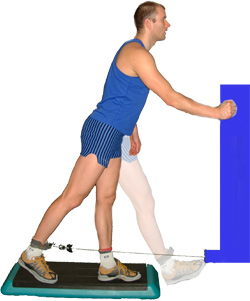 keep the leg straight - directly behind you