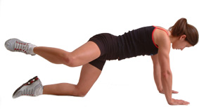 aim to keep your leg bent at 90 degrees throughout