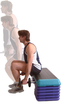 KEEP YOUR BACK STRAIGHT THROUGHOUT