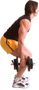 KEEP YOUR BACK STRAIGHT THROUGHOUT