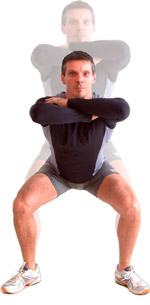 keep your knees facing the direction of your toes