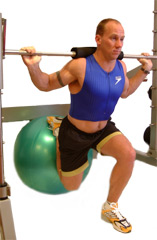 aim to lower yourself down - keeping your body vertical