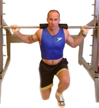 lower down onto one knee - and then both knees