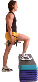 place your heel all the way on the box