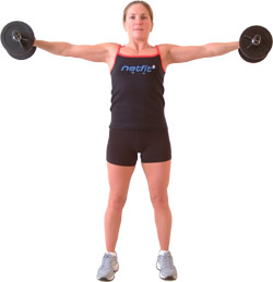 aim to keep your arms almost straight throughout