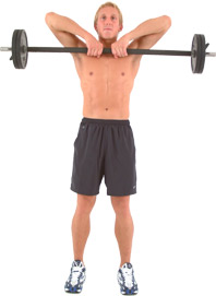 keep your elbows high - shoulders pulled back