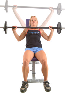 grasp the bar with arms wide