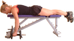 aim to keep the weights off the floor throughout the movement