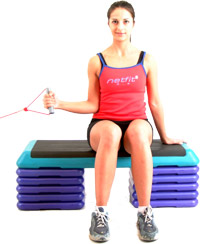 keep your arm bent at 90 degrees with your elbow tucked into your side