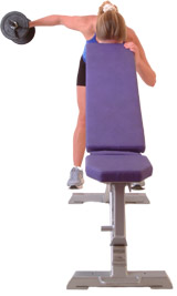 have a slight bend in your arm