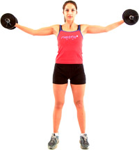 aim to rotate the weights through 180 degrees