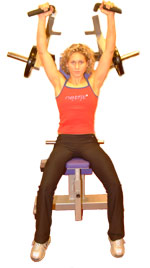 smoothly raise the weight up in a controlled manner