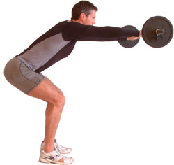 finish with your arms parallel to the floor