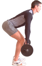 aim to keep your back straight throughout the exercise