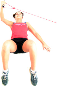 aim to keep a slight bend in your arm