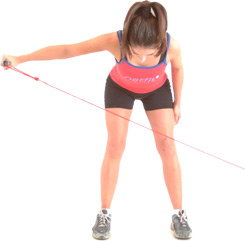 smoothly extend your arm straigth out to your side