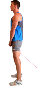 keep your back straight - avoid leaning back