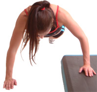 raise one hand 3 - 6 inches off the floor