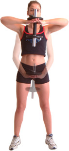 avoid leaning forward - keep your shoulders pulled back