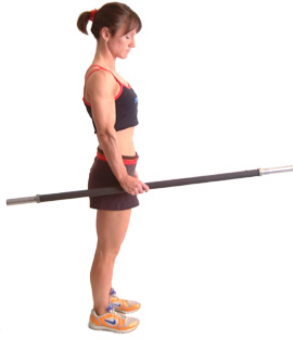 lift the bar only with your forearm muscles