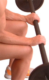 lift the bar using your forearms