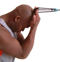 bring your fingers towards your head