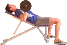 lower keeping your elbows tucked into your sides