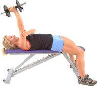 keep your upper arm vertical