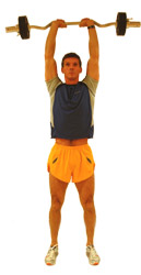 hold the EZ bar with a close grip