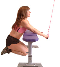 keep your elbows on the bench